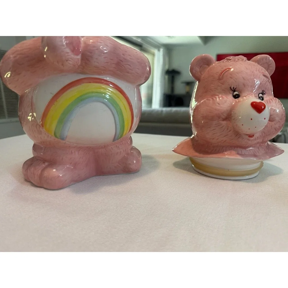 Vintage 2004 American Greetings Care Bears Cheer Bear Ceramic Cookie Jar